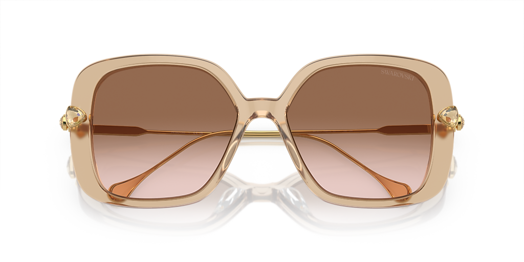Swarovski SK6011 XL (55 - 17) with Brown lenses and Beige frame