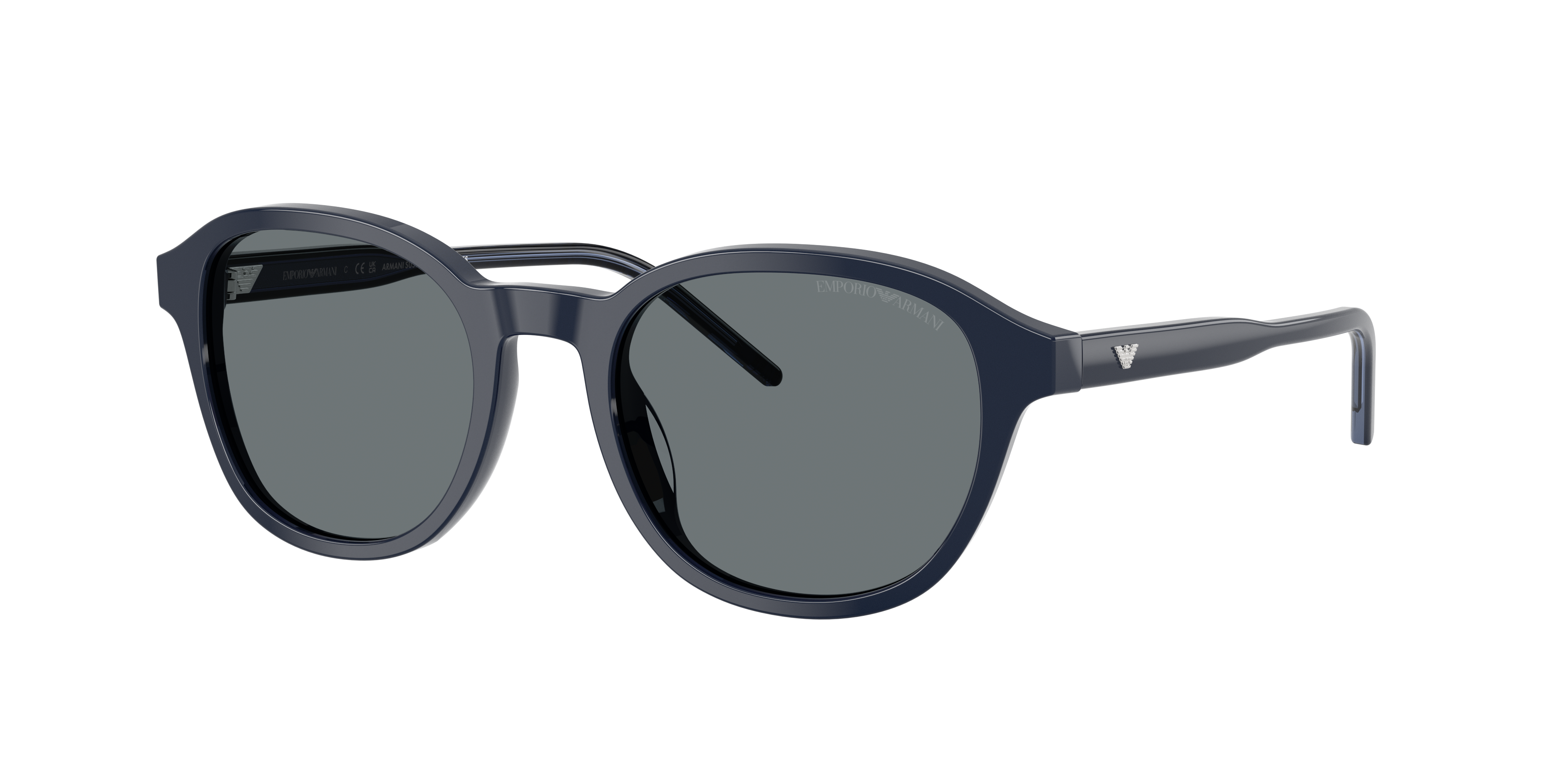 Emporio Armani Man Sunglass EA4247U -  Frame color: Shiny Blue, Lens color: Dark Blue