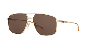 Gucci GG0061S XXS (56 - 22) with Green lenses and Tortoise