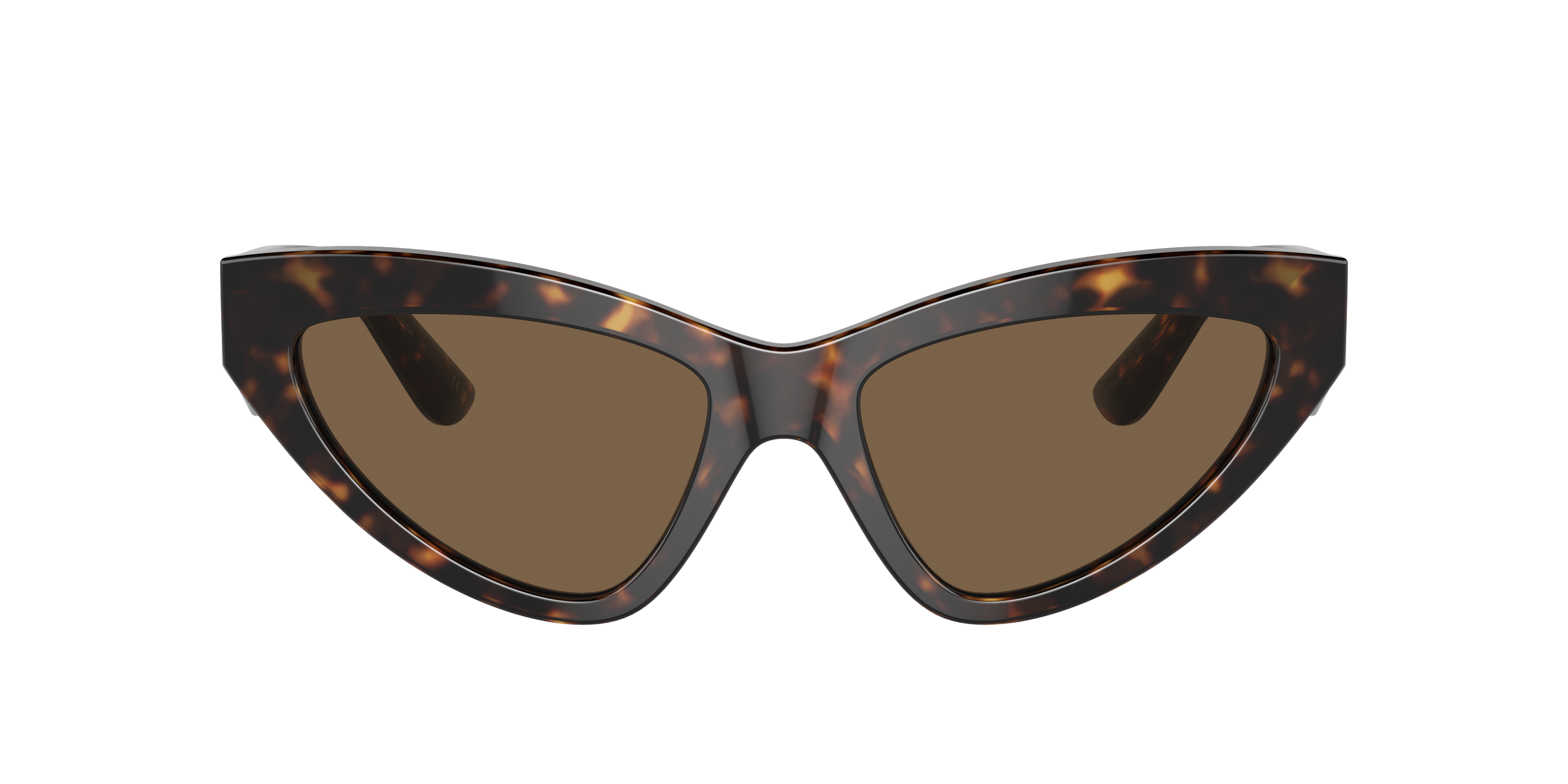 Dolce & Gabbana Dg Crossed Cat-eye Frame Sunglasses In Brown