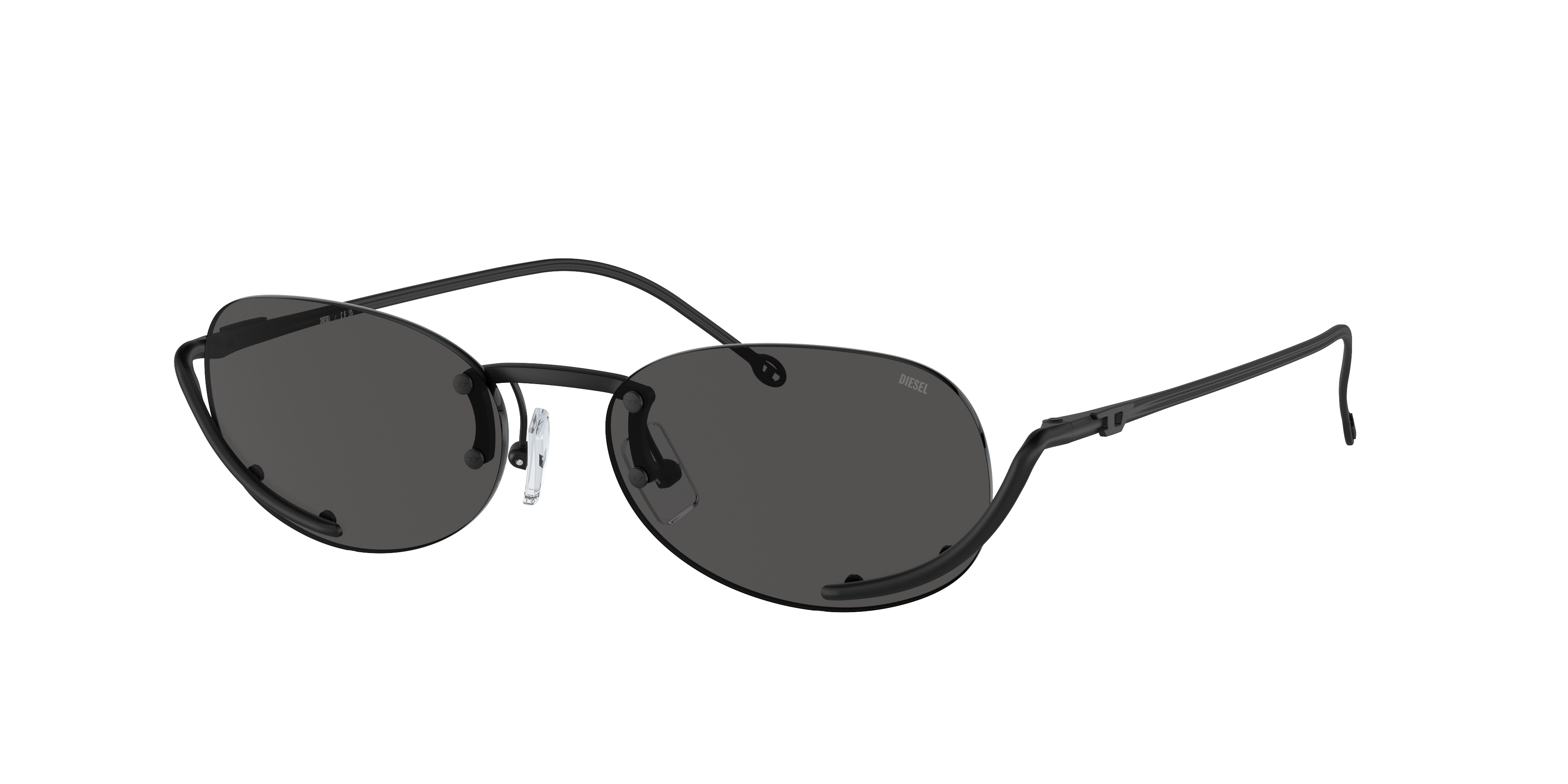 Diesel Unisex Sunglass Dl1004 In Dark Grey