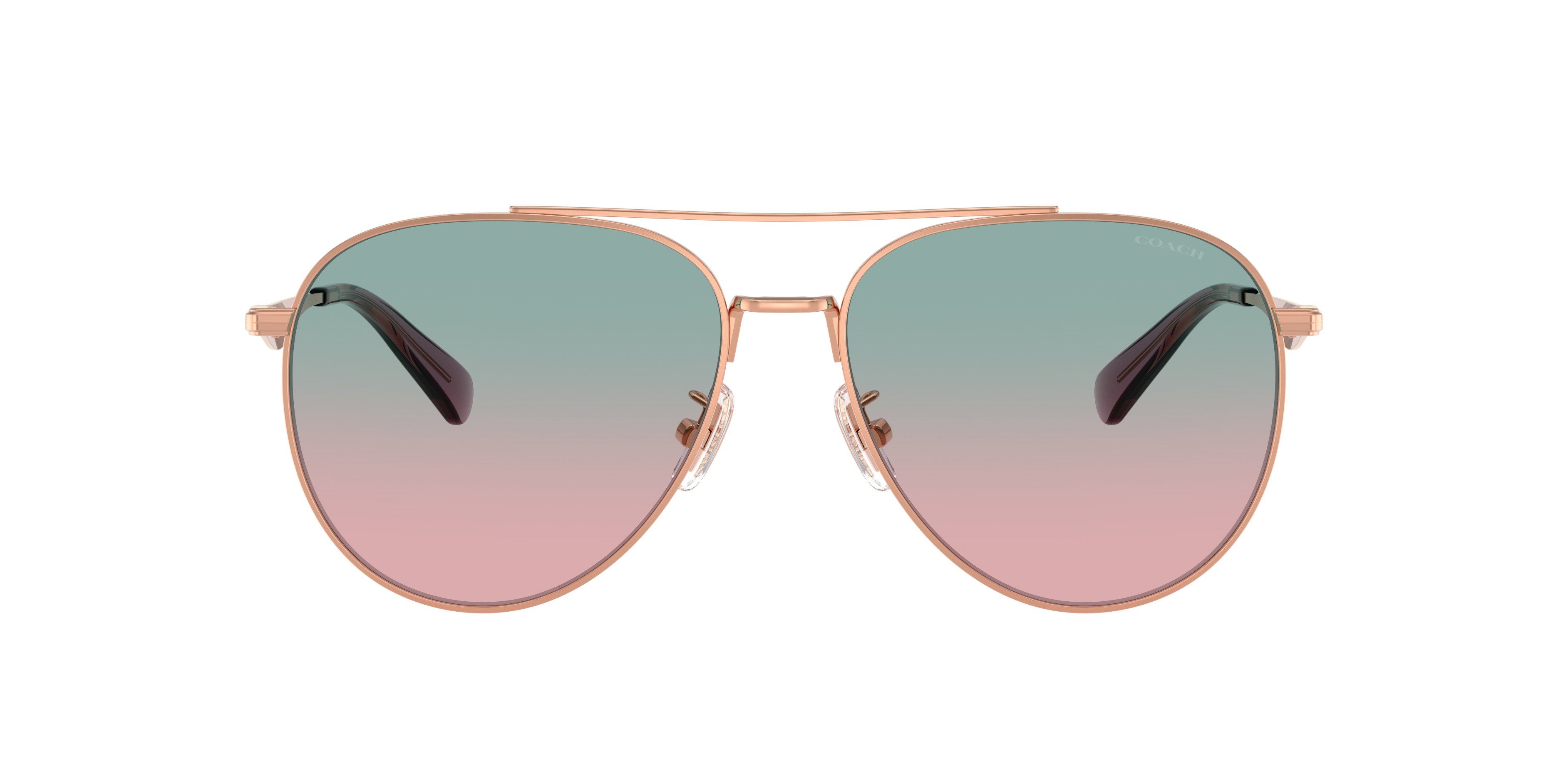 Coach HC7169 CW193 L (57 - 15) with Blue lenses and Gold frame