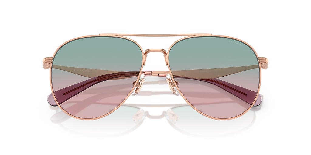Coach HC7169 CW193 L (57 - 15) with Blue lenses and Gold  display picture 1