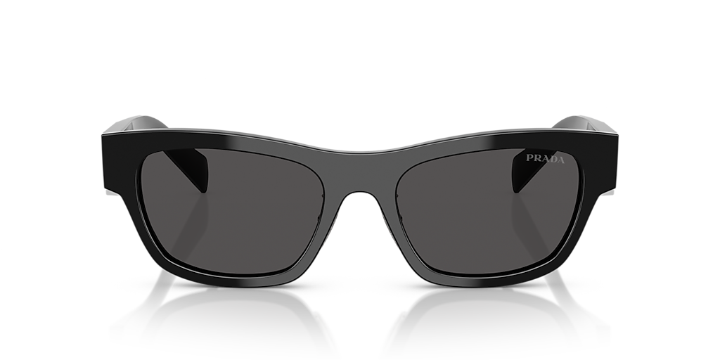 PRADA PR B09SF Black - Women Luxury Sunglasses, Dark Grey Lens