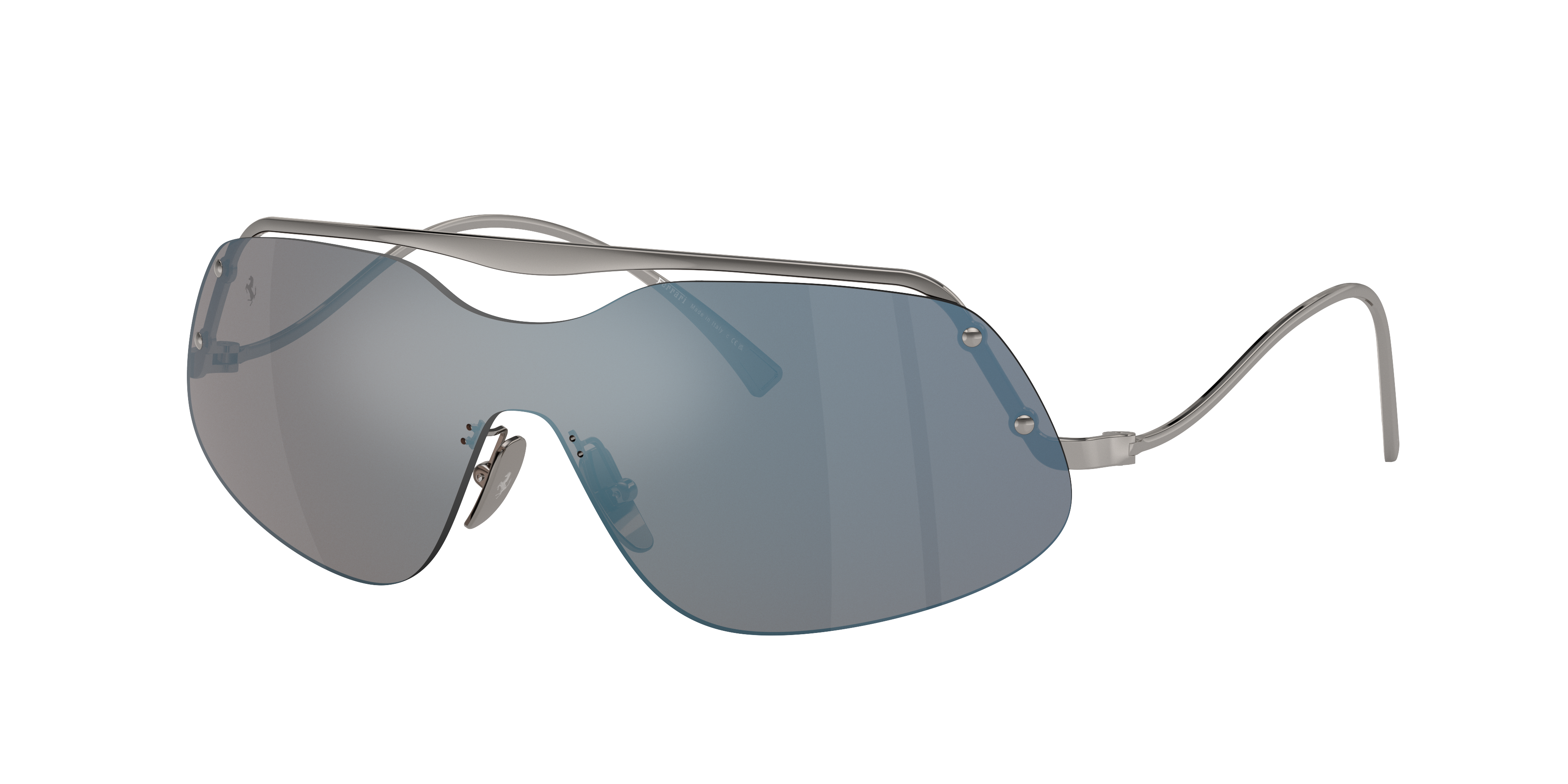 Ferrari Unisex Sunglass FH1007 -  Frame color: Gunmetal, Lens color: Mirror Violet