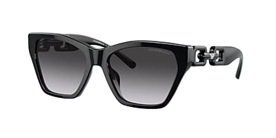 Emporio Armani EA4203U 55 Gradient Brown & Shiny Havana Sunglasses 