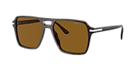 PRADA PR 20YS Black - Men Luxury Sunglasses, Polarized Green Lens