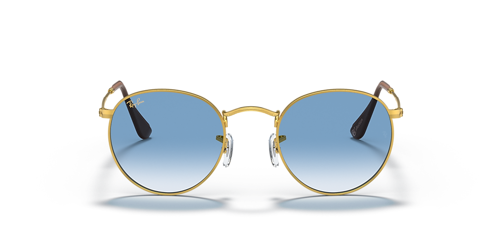 Ray-Ban RB3447 Round Metal @Collection S (50 - 21) with Blue