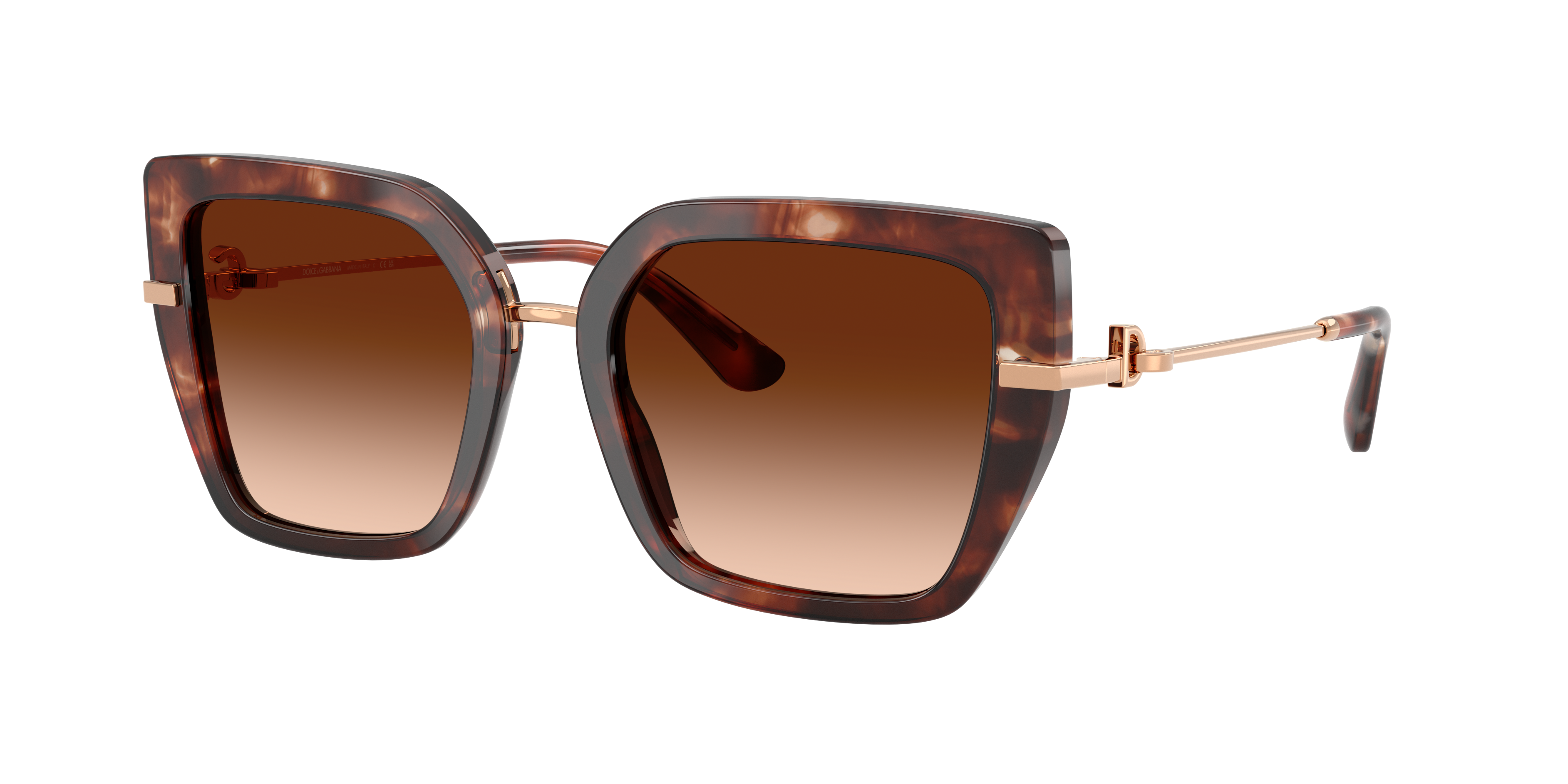 Dolce&Gabbana Woman Sunglass DG4474 -  Frame color: Havana, Lens color: Brown Gradient