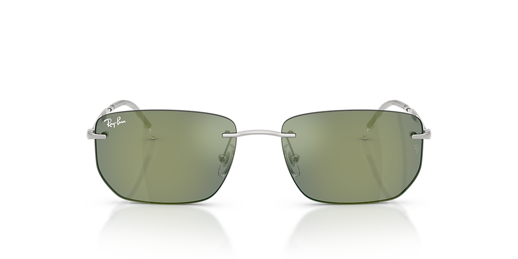 Ray-Ban RB3768 M (56 - 17) with Green lenses and Silver frame