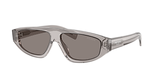 Prada PR C57S L (52 - 20) with Transparent lenses and Silver frame