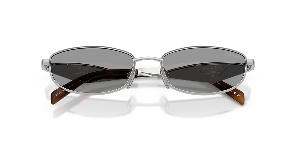 Prada PR D51S L (55 - 18) with Grey lenses and Silver frame