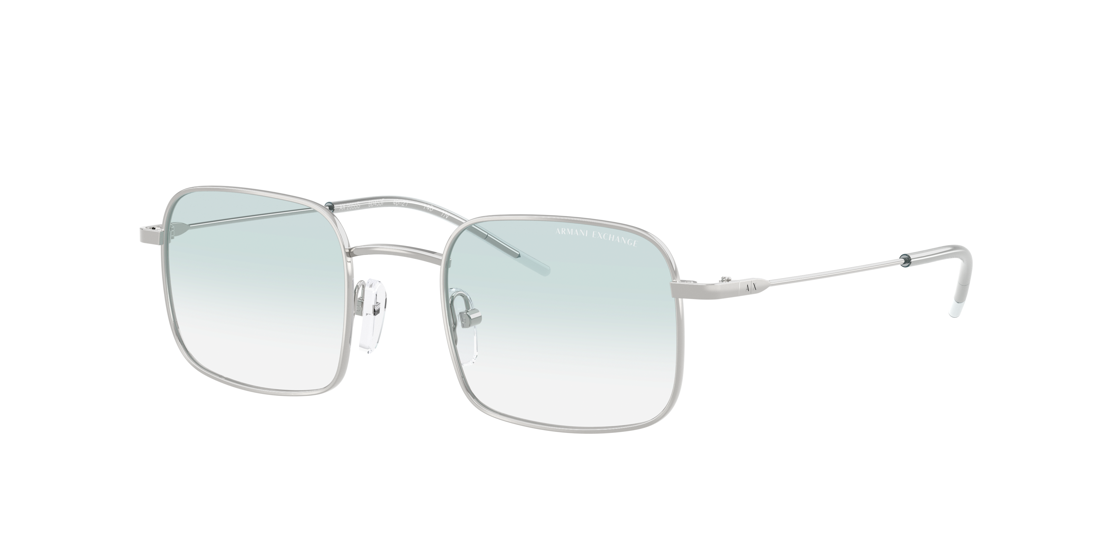 Armani Exchange AX2055S XS (46 - 21) with Blue lenses and Silver