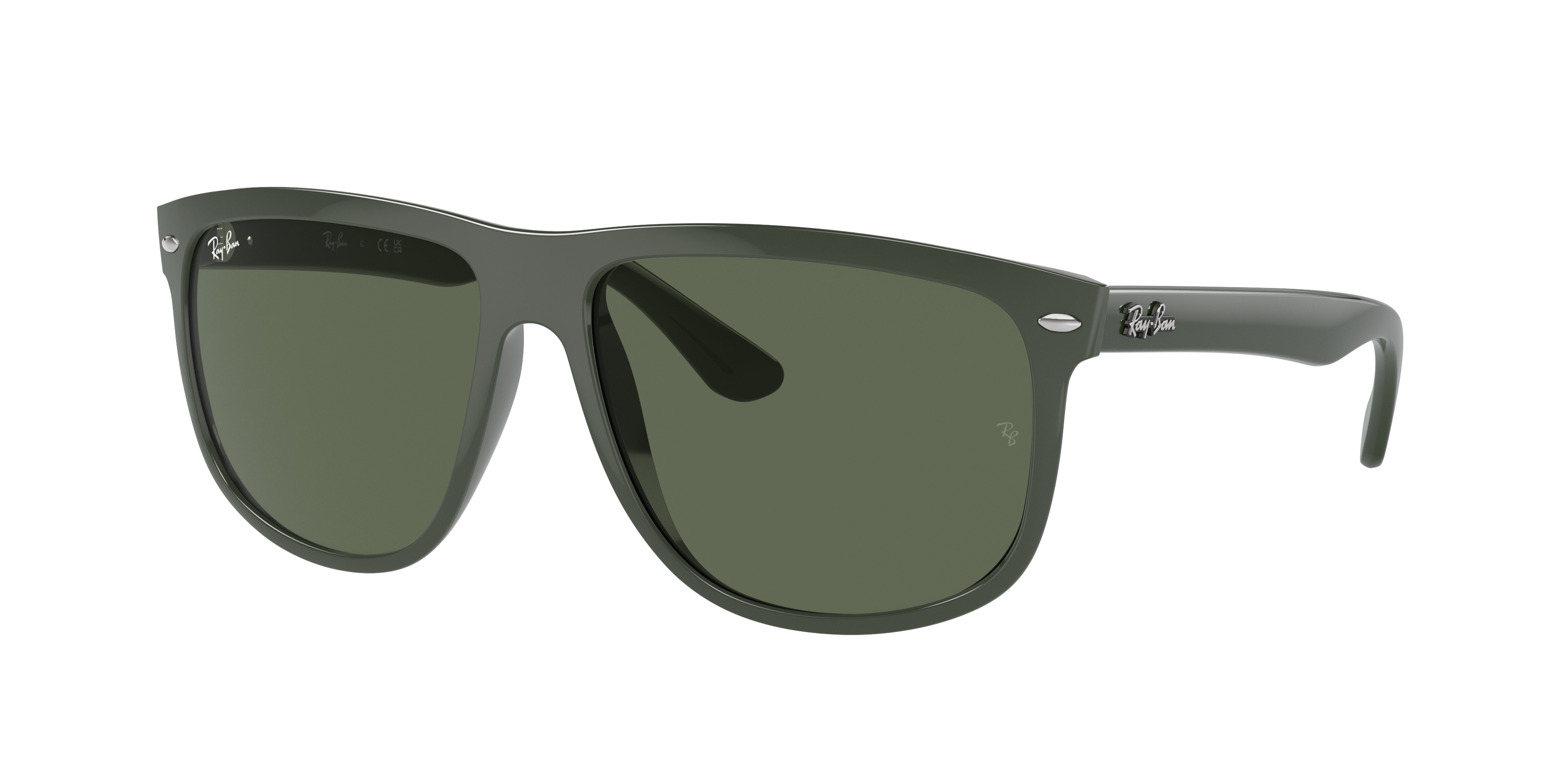 Ray Ban Jeffrey Square Frame Sunglasses In Green