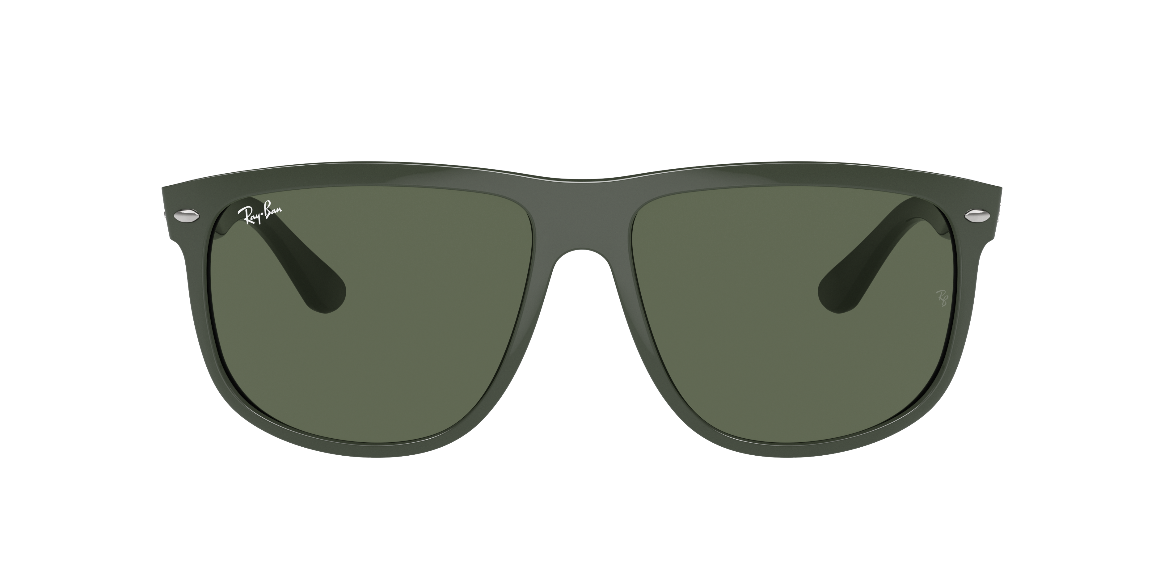 Ray Ban Jeffrey Square Frame Sunglasses In Green
