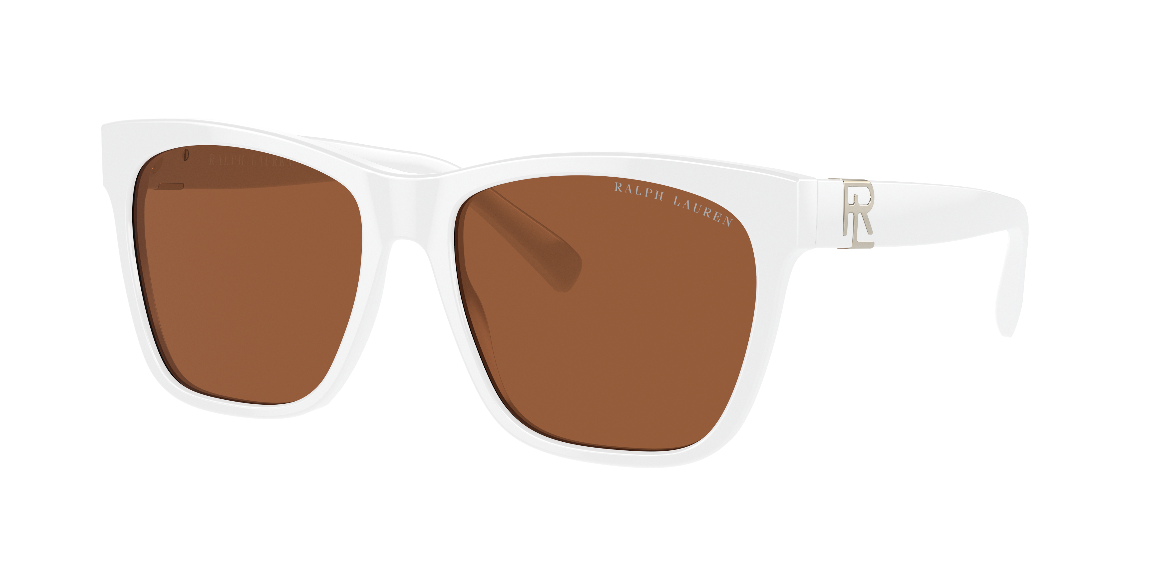Ralph Lauren Woman Sunglass RL8212 The Ricky II -  Frame color: Off White, Lens color: Brown