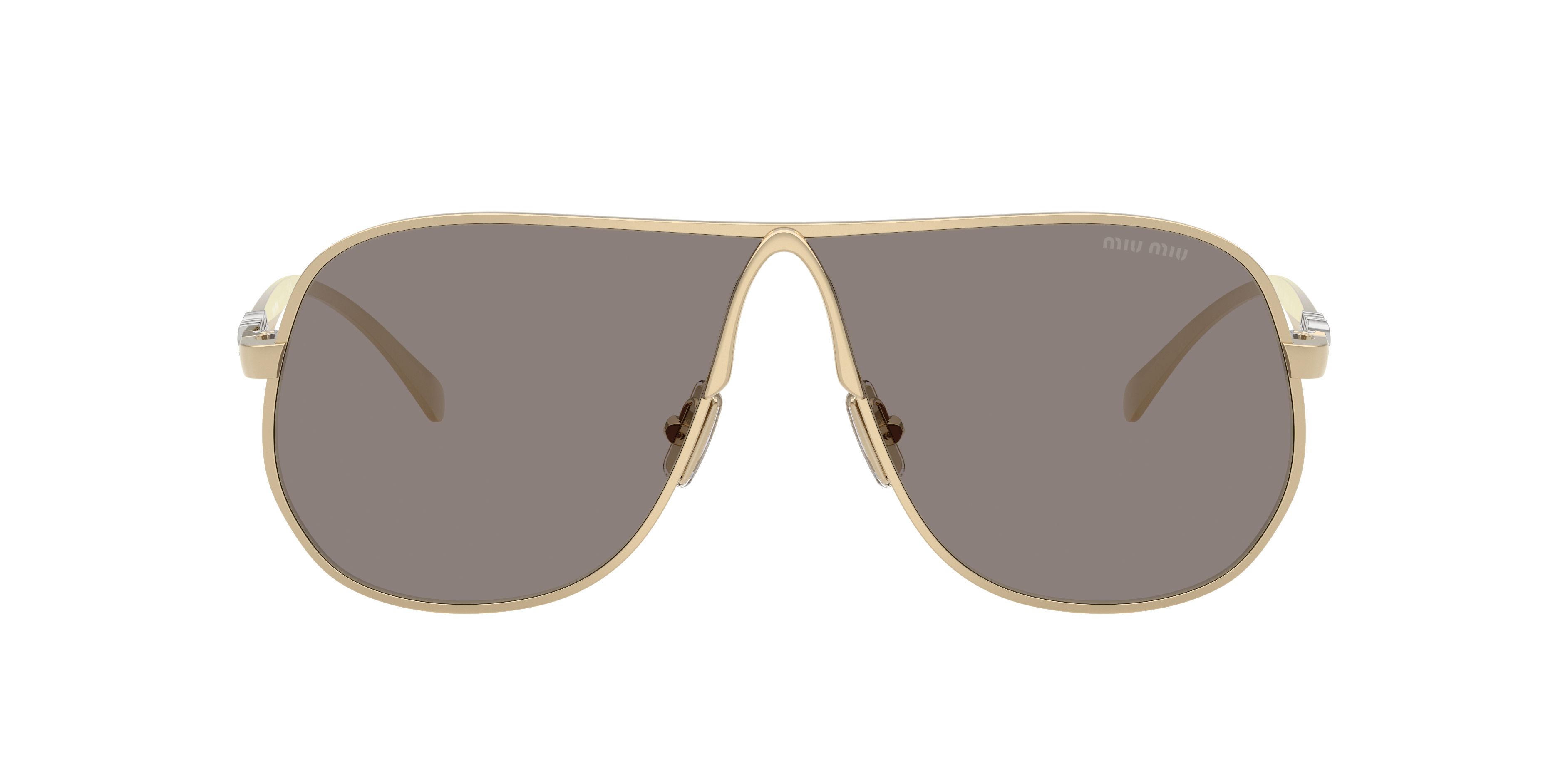 Miu Miu MU A56S L (66 - 02) with Grey lenses and Gold frame Miu Miu MU A56S L (66 - 02) with Grey lenses and Gold frame