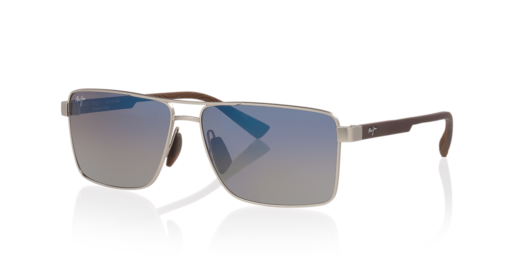 Maui Jim Piha L (60 - 14) with Blue lenses and Silver frame