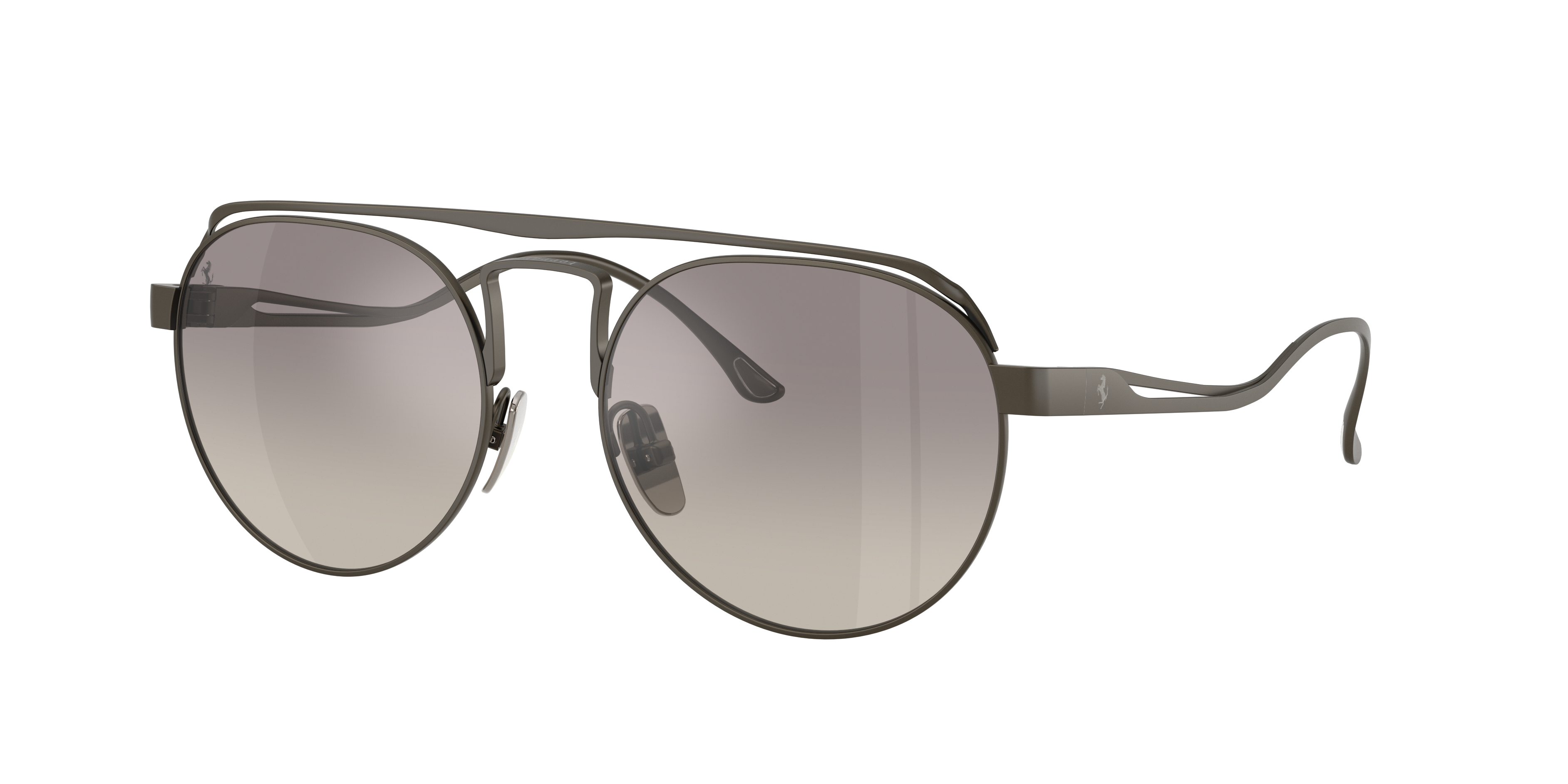 Ferrari Unisex Sunglass FH1025T -  Frame color: Dark Gunmetal Matte, Lens color: Mirror Silver