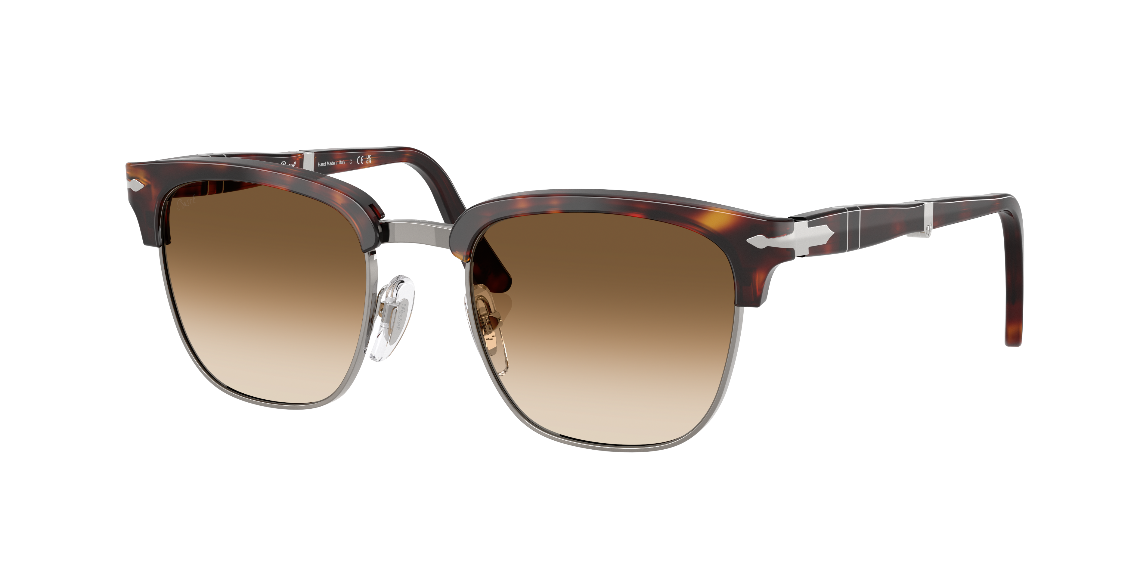 Persol Unisex Sunglass PO3375S -  Frame color: Havana, Lens color: Gradient Brown