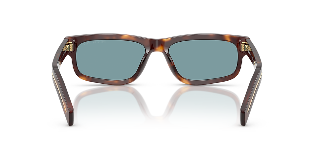 PRADA PR B11S Transparent Ocean - Men Luxury Sunglasses, Brown Mirror Internal Grey Lens