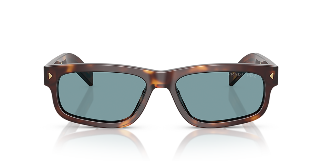 PRADA PR B11S Transparent Ocean - Men Luxury Sunglasses, Brown Mirror Internal Grey Lens