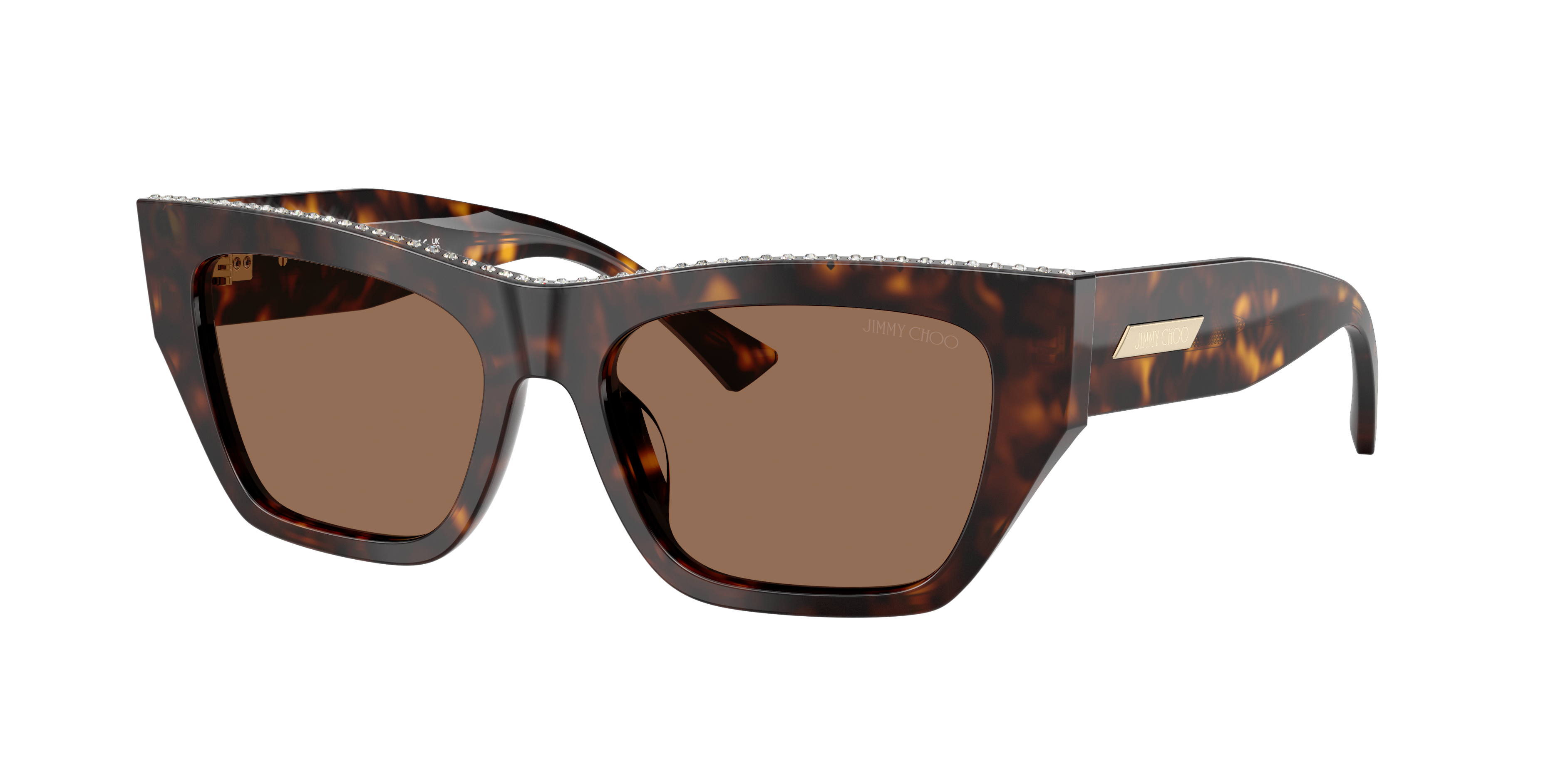 Jimmy Choo Woman Sunglass JC5035B -  Frame color: Havana, Lens color: Dark Brown