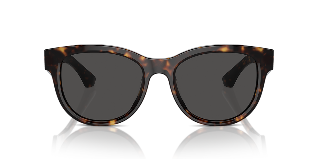 BURBERRY BE4432U Dark Havana - Women Luxury Sunglasses, Dark Grey Lens