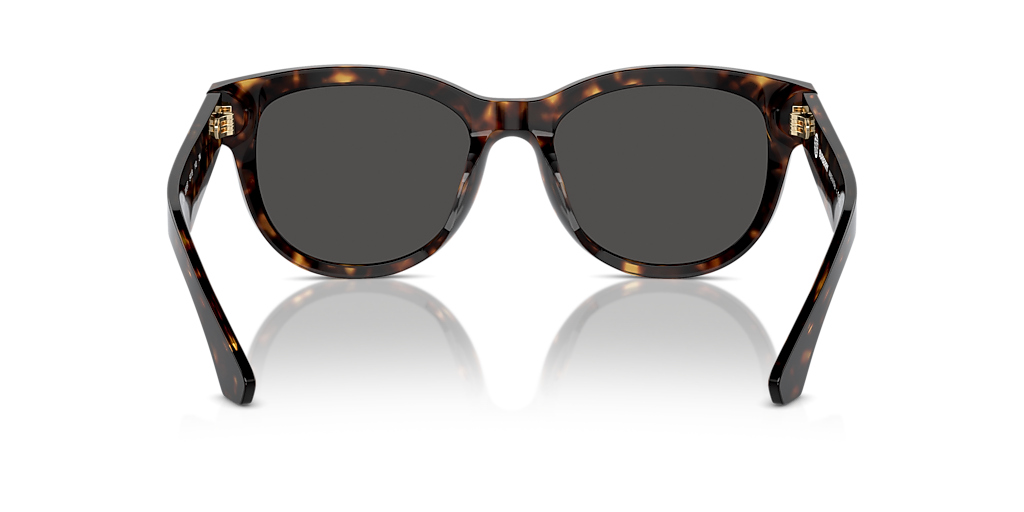 BURBERRY BE4432U Dark Havana - Women Luxury Sunglasses, Dark Grey Lens