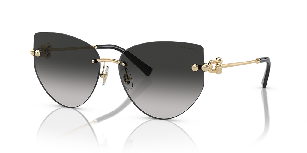 Tiffany & Co. TF3096 L (60 - 15) with Grey lenses and Gold frame