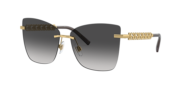 Dolce&Gabbana DG2289 59 Brown Gradient & Gold/Brown Sunglasses 