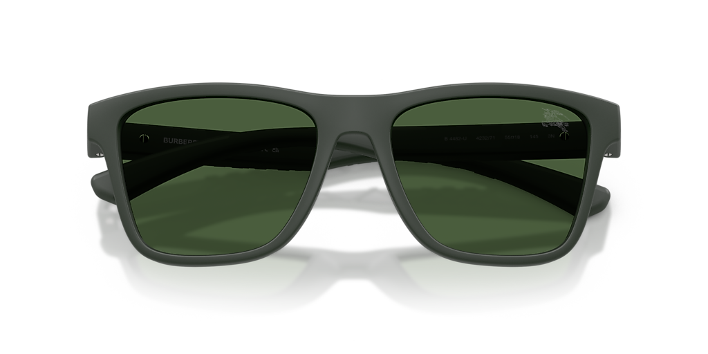 Burberry BE4482U XL (55 - 18) with Green lenses and Green frame