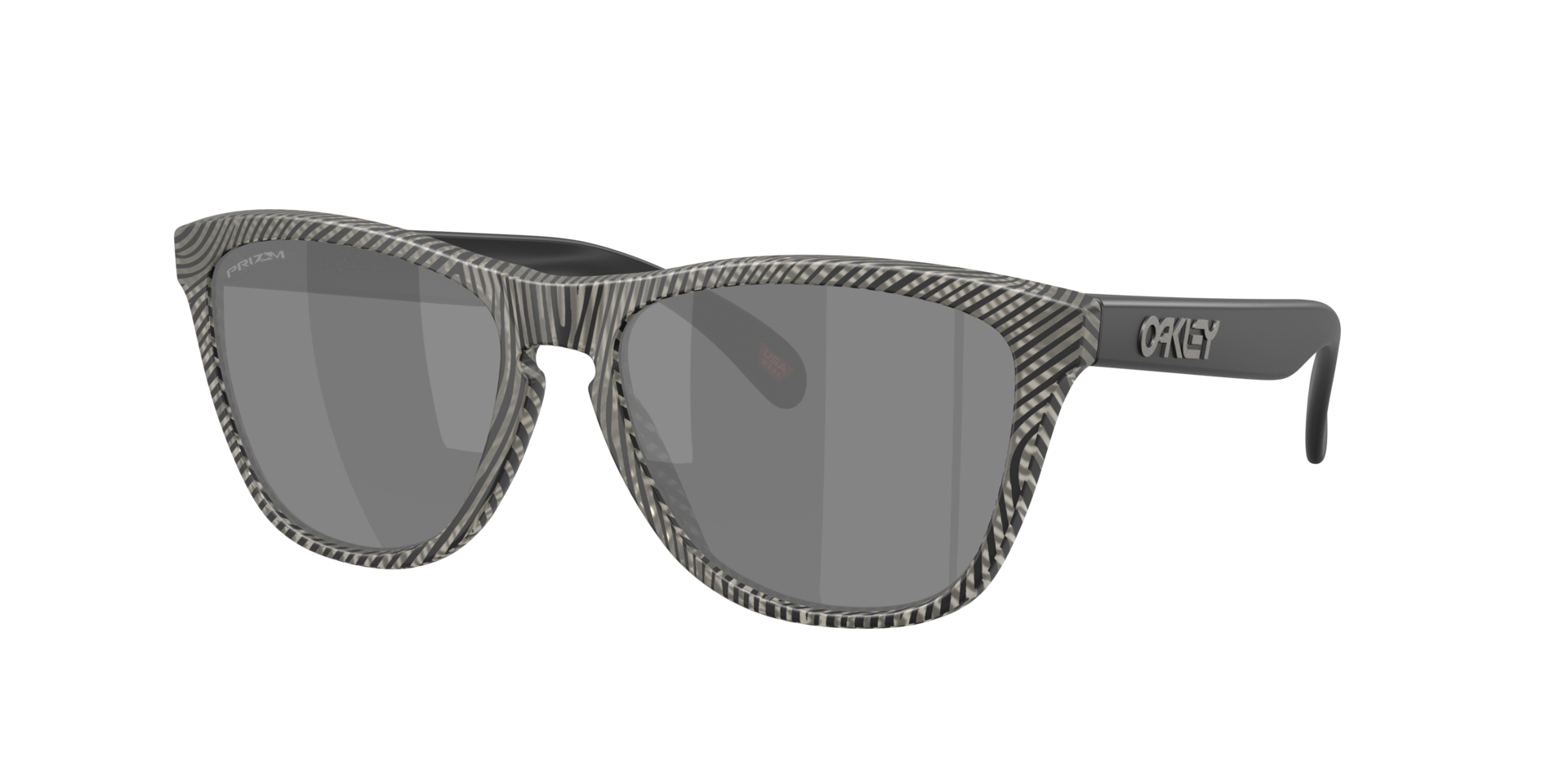 Oakley Man Sunglass OO9013 Frogskins™ Night Mission Collection -  Frame color: Matte Grey Ink Fingerprint, Lens color: Prizm Black