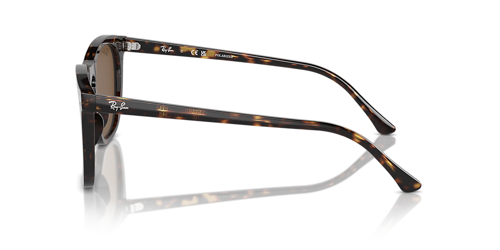 RAY-BAN RB2210 Havana - Unisex Sunglasses, Brown Lens