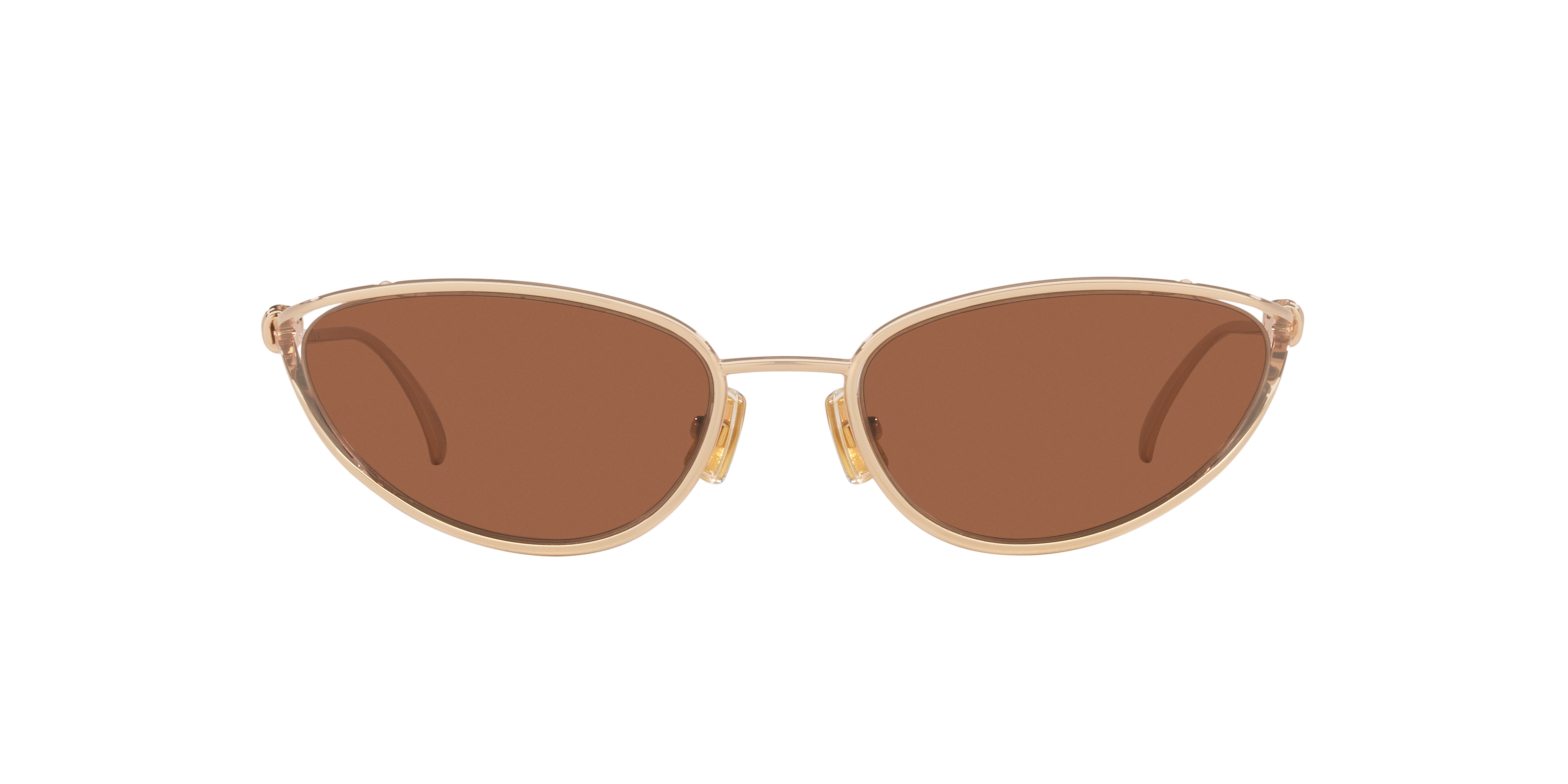 Bottega Veneta Bv1330s Linea Knot 003 Gold Brown Sunglasses In Brown
