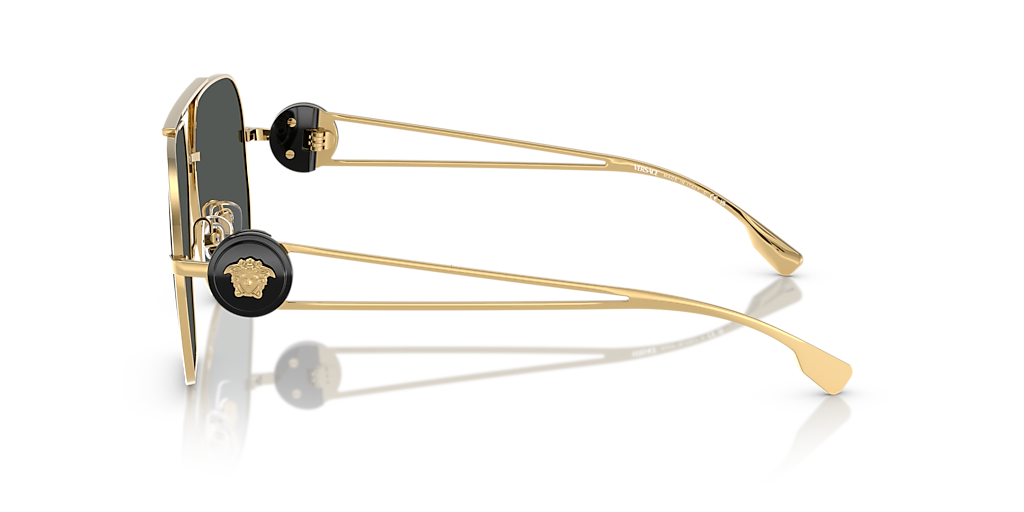Versace VE2269 XL (62 - 13) with Grey lenses and Gold frame