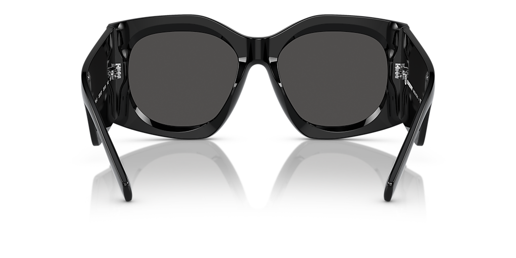 BURBERRY BE4388U Madeline Black - Women Luxury Sunglasses, Dark Grey Lens