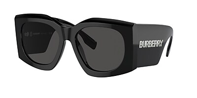 Burberry BE4388U Madeline 55 Dunkelgrau & Schwarz Sunglasses 