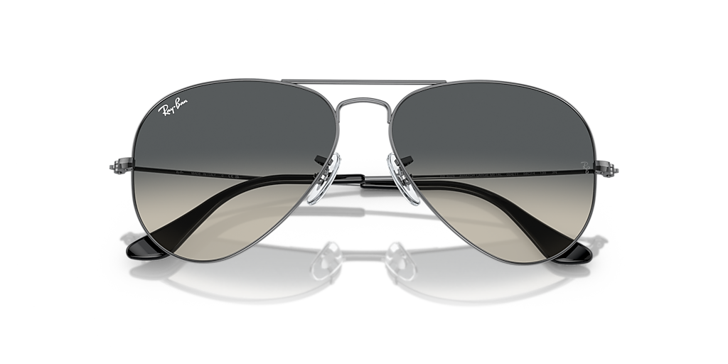 RAY-BAN RB3025 Aviator Gradient Gold - Sunglasses, Light Brown Lens