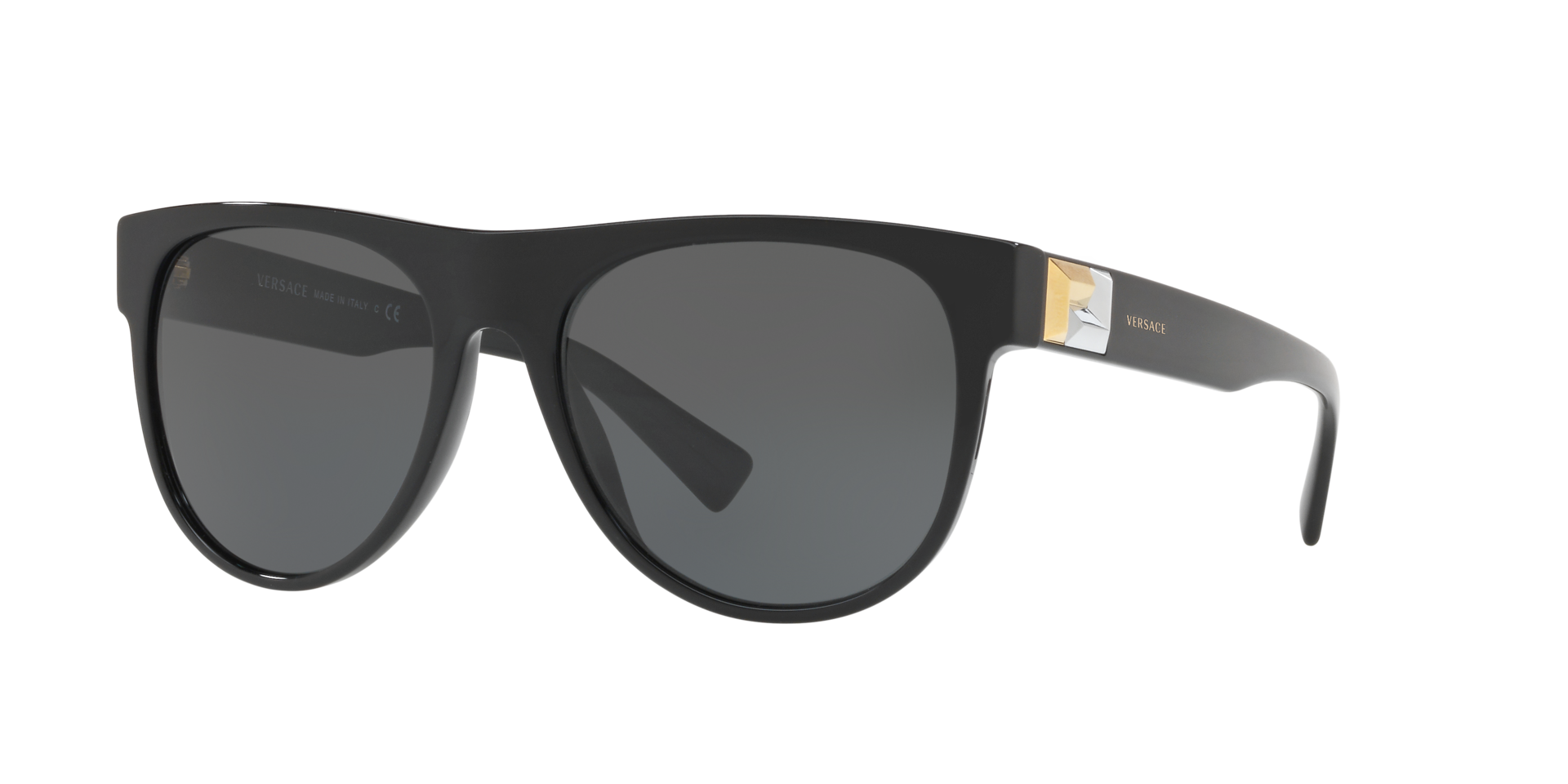 Versace Man Sunglass VE4346 -  Frame color: Black, Lens color: Dark Grey