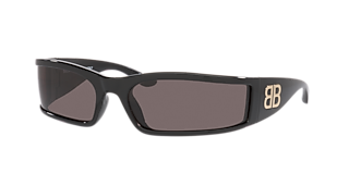Balenciaga BB0289S XXL (71 - 16) with Yellow lenses and Brown