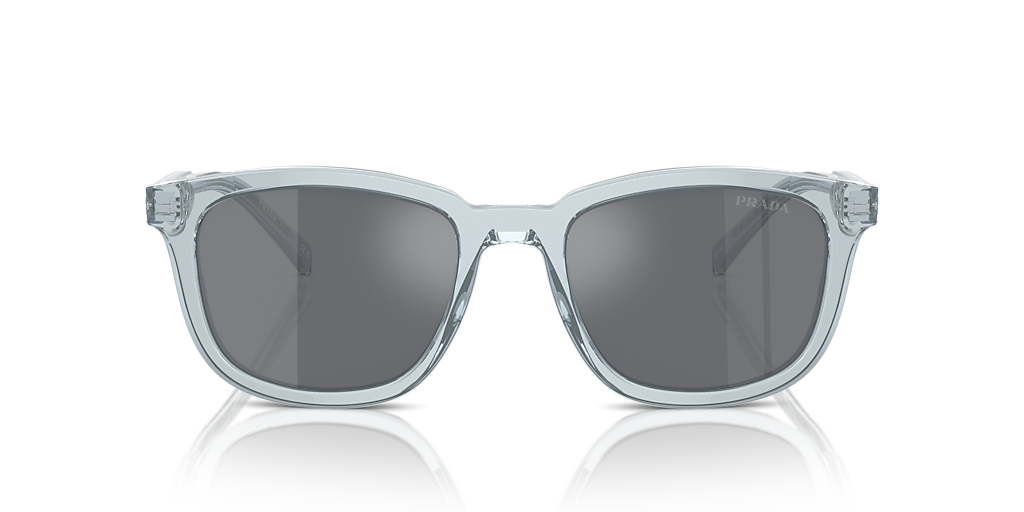 Prada PR A21SF XL (55 - 19) with Grey lenses and Transparent frame