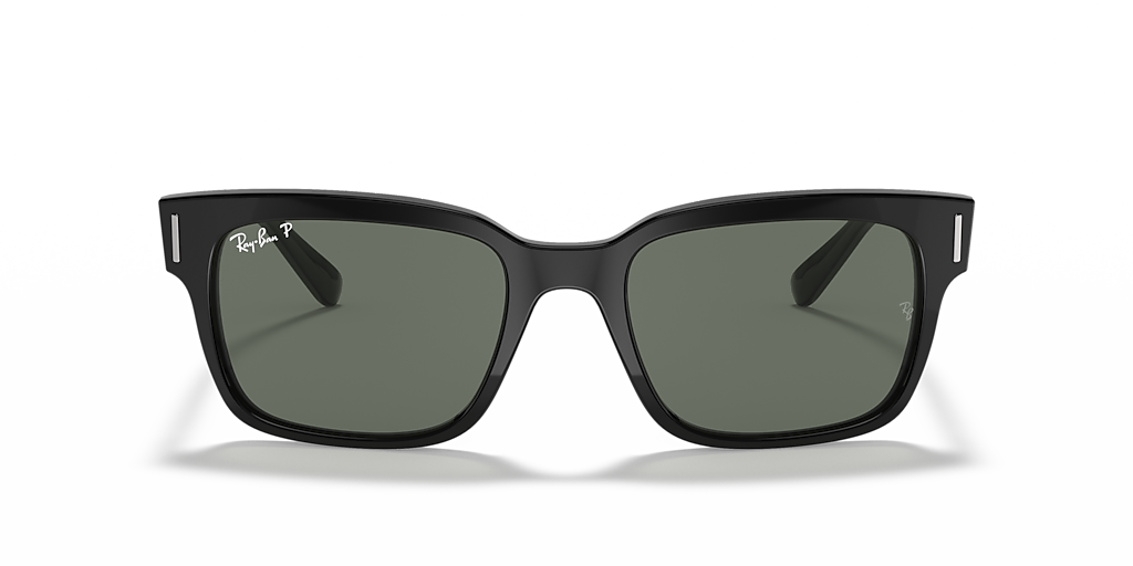 RAY-BAN RB2190 Jeffrey Black - Men Sunglasses, G-15 Green Lens