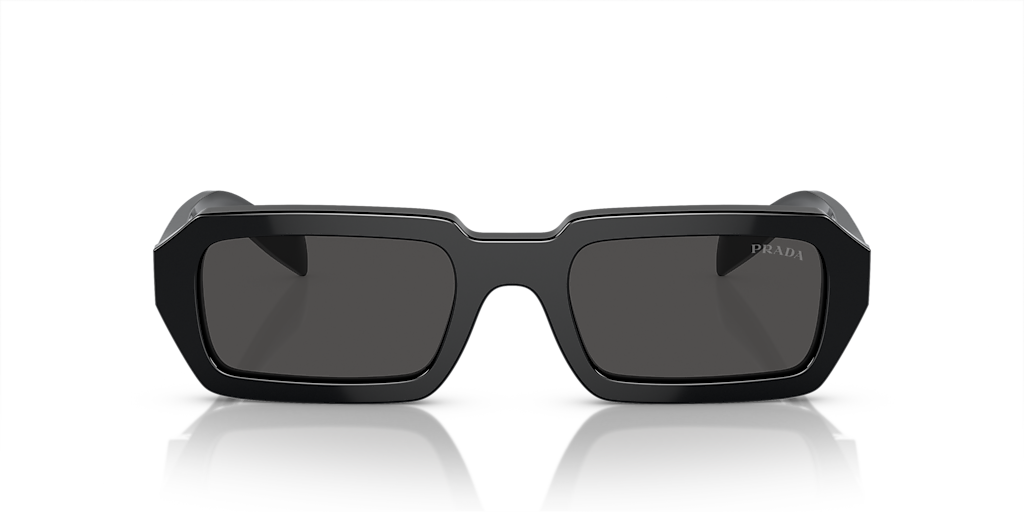 PRADA PR A12SF Black - Women Luxury Sunglasses, Dark Grey Lens