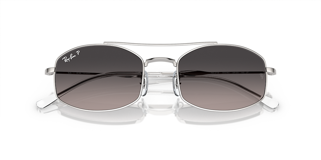 Ray-Ban RB3719 L (54 - 20) with Grey lenses and Silver frame