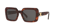 CELINE Cl40304U Tortoise - Women Luxury Sunglasses, Grey Lens