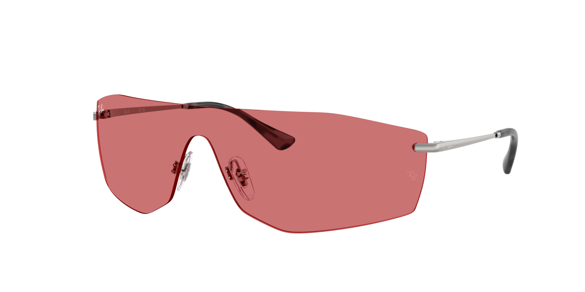 Ray-Ban Unisex Sunglass RB3781 Alix Bio-Based -  Frame color: Gunmetal, Lens color: Red