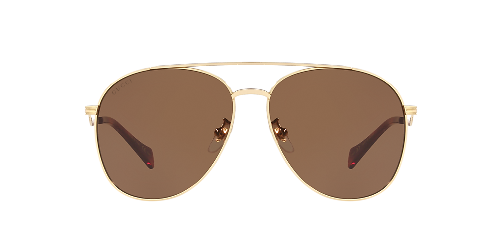 Gucci GG0969S XL (59 - 14) with Brown lenses and Gold frame