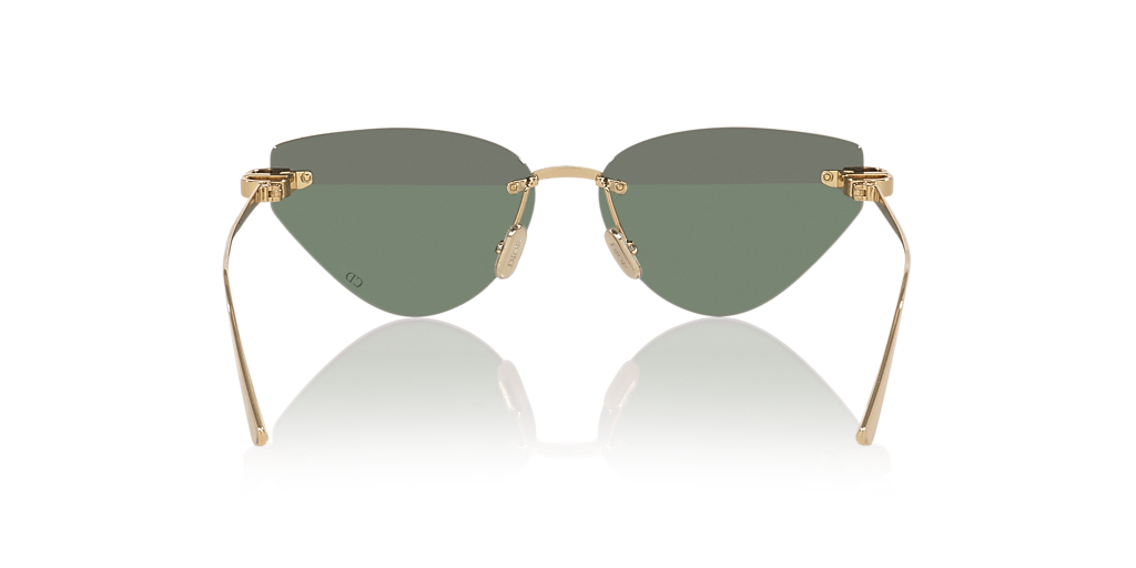 Dior Gold Frame Cat-Eye Sunglasses with Green Lenses Dior Gold Frame Cat-Eye Sunglasses with Green Lenses main image 4