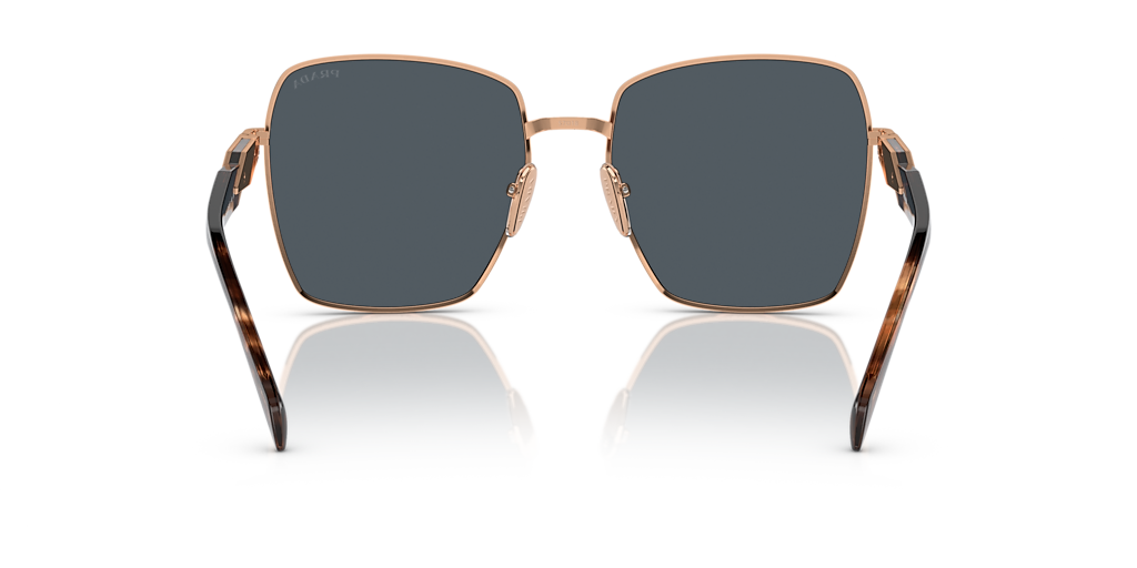 PRADA PR 64ZS Pink Gold - Women Luxury Sunglasses, Dark Grey Lens